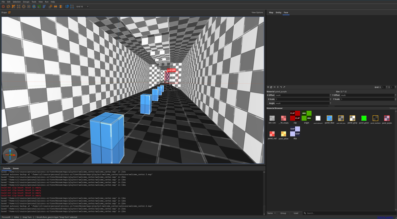 A hallway built in Trenchbroom